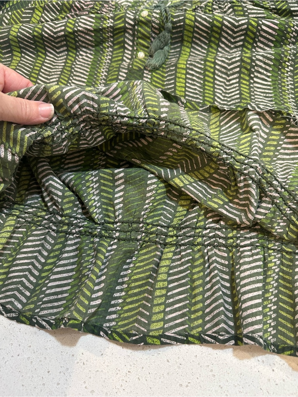 🩵$5 Izod Green Boat Neck Blouse size large - Picture 8 of 9